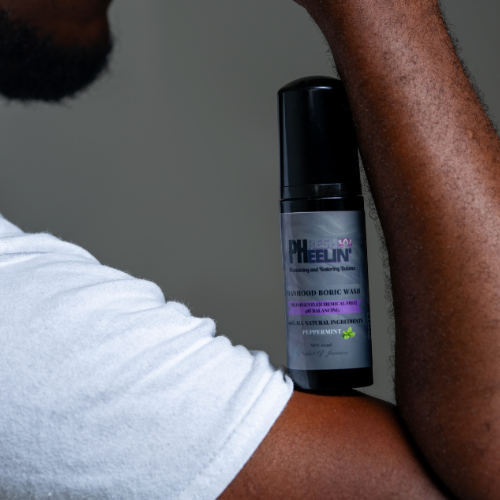 Manhood Boric Wash-Mint Boric Acid Hygienic Cleanser for Male Odor, pH Balance & Freshness