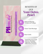 Yoni Detox Pearls - Herbal Vaginal Detox for PCOS, Fibroids, Fertility & pH Balance