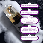 Manhood Apple Cider Foam Wash -Natural Men's Intimate Wash with Tea Tree Oil - Rids Bad Odor, Itching, Irritation & pH Balancing