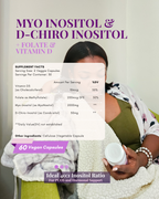 Ovarian Care Capsules - Natural PCOS, Hormonal Balance, Menstrual & Conception Support with Myo-Inositol & D-Chiro Inositol