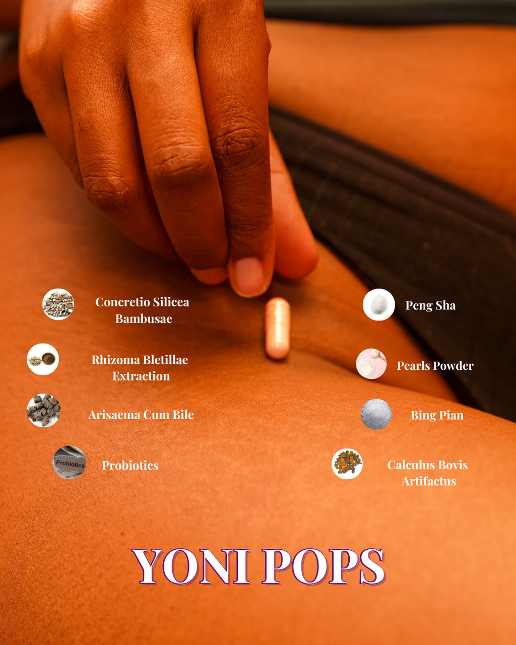 Yoni Pop - Probiotic Vaginal Suppositories for pH Balance, Dryness, Hormonal Imbalance, BV, Yeast, Odor & Libido Support