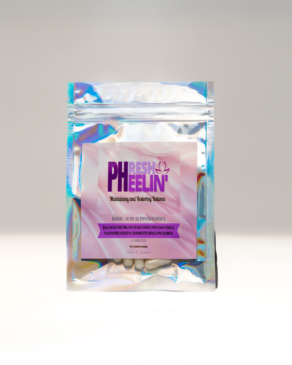 Boric Acid Suppositories - Vaginal pH Balance, BV & Yeast Infection Support