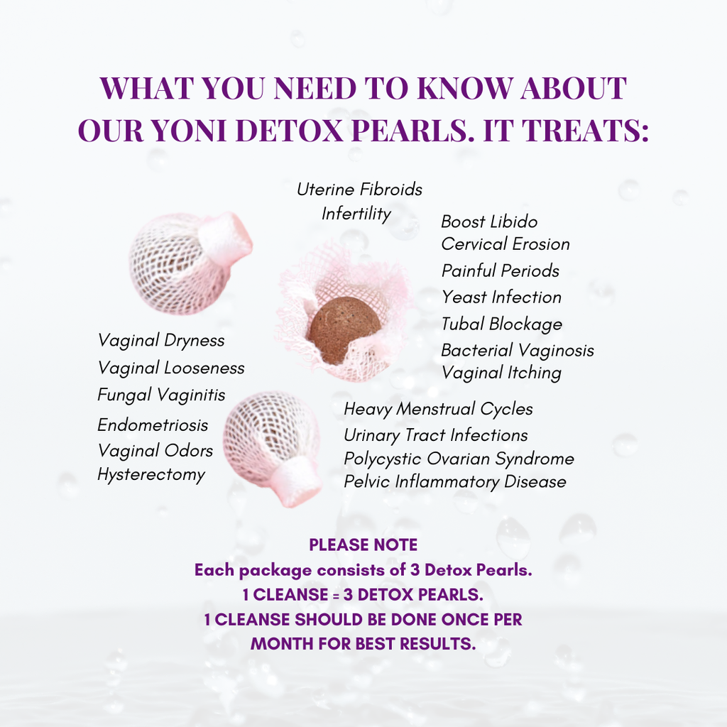 Yoni Detox Pearls-Women-Anti-bacterial Vaginal Detox Tampon