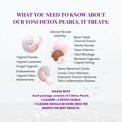 pHresh pHeelin' Yoni Detox Pearls-Women-Anti-bacterial Vaginal Detox Tampon