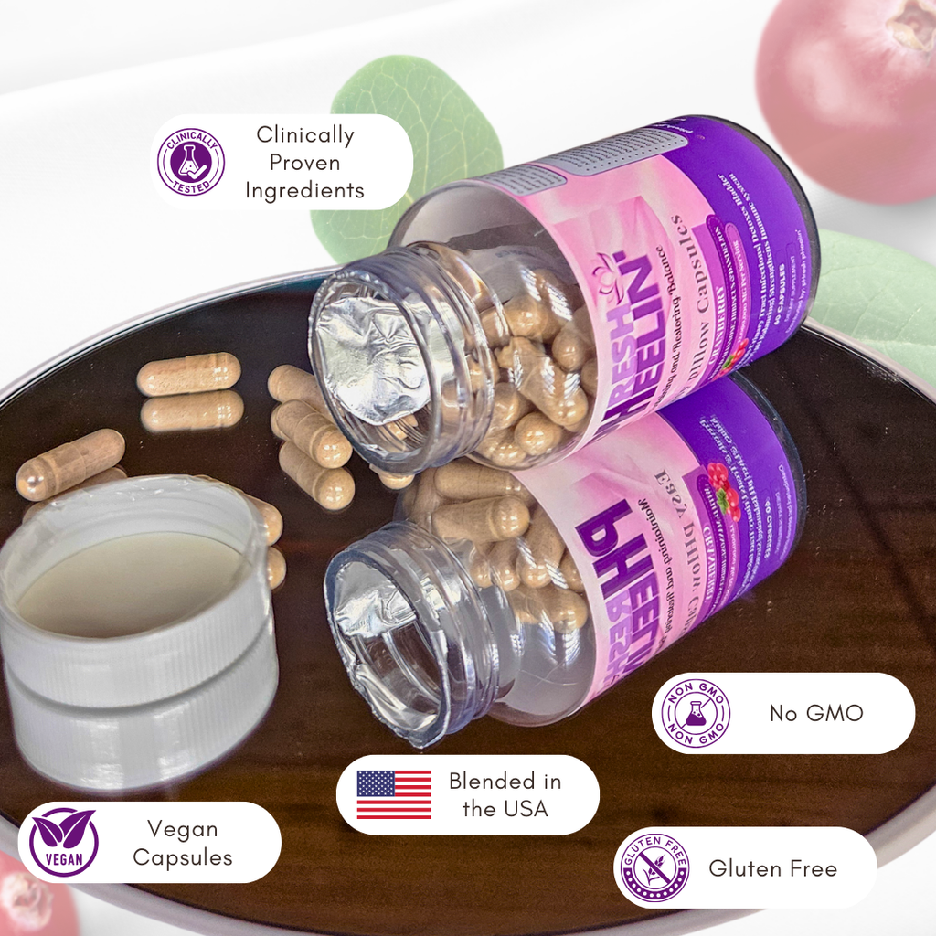 Easy pHlow Capsules -Probiotic UTI , Urinary Tract, Memory and Digestive Support for Women and Men,- pH Daily Support D-Mannose with Cranberry, Hibiscus & Probiotics