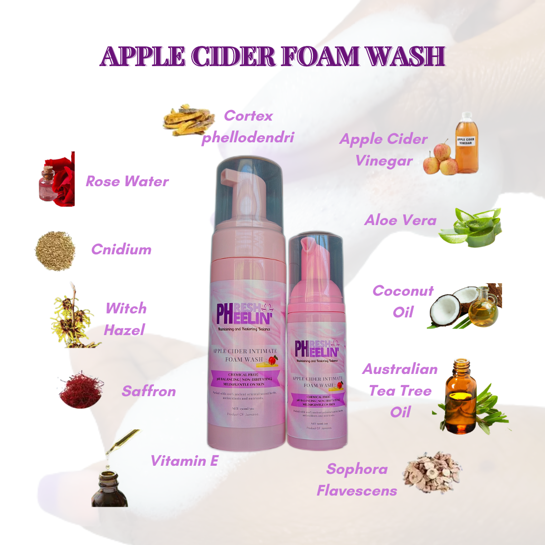 Apple Cider Intimate Foam Wash-Natural pH- balancing Feminine Wash