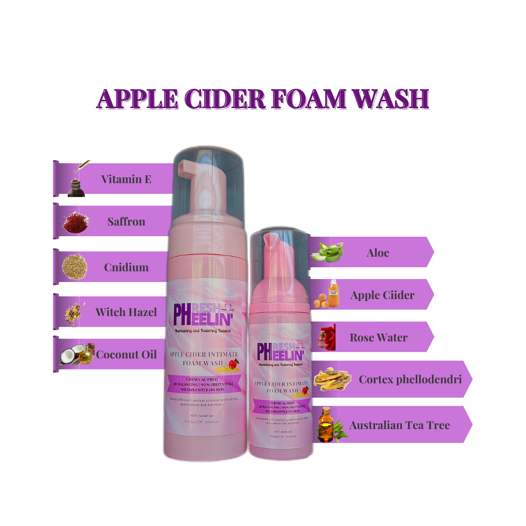 Apple Cider Intimate Foam Wash-Natural pH- balancing Feminine Wash