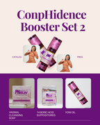 ConpHidence Booster Set - Complete Vaginal pH, Odor, BV & Yeast Support System