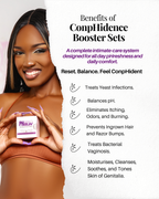 ConpHidence Booster Set - Complete Vaginal pH, Odor, BV & Yeast Support System