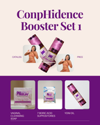 ConpHidence Booster Set - Complete Vaginal pH, Odor, BV & Yeast Support System