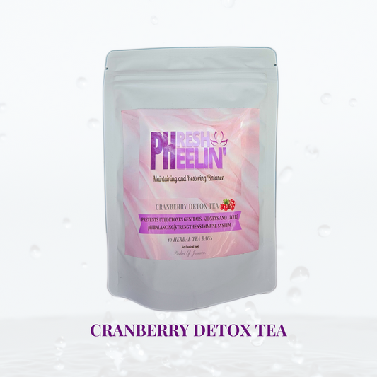 Cranberry Detox Tea-Urinary Tract Support | Anti-inflammatory & Soothing, Flushes Urinary Tract-10 Tea Bags