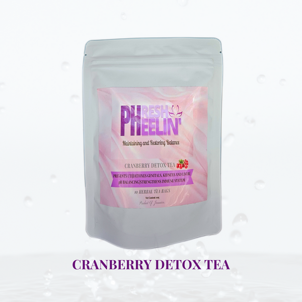 Cranberry Detox Tea-Urinary Tract Support | Anti-inflammatory & Soothing, Flushes Urinary Tract-10 Tea Bags