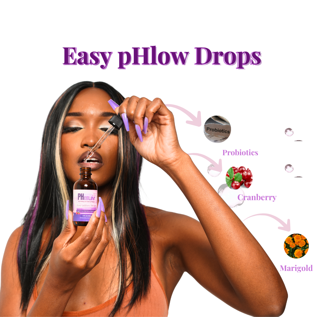 Easy pHlow Drops – Liquid Probiotic pH, UTI, Digestive, Brain & Urinary Tract Support for Women & Men