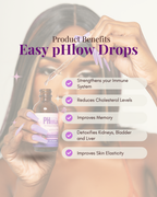 Easy pHlow Drops – Liquid Probiotic pH, UTI, Digestive, Brain & Urinary Tract Support for Women & Men