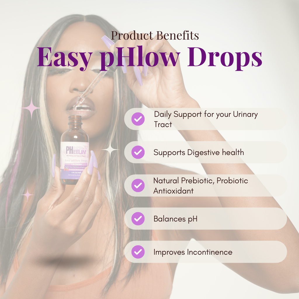 Easy pHlow Drops – Liquid Probiotic pH, UTI, Digestive, Brain & Urinary Tract Support for Women & Men