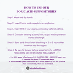 Boric Acid Suppositories (600mg)- Supports Healthy pH Balance
