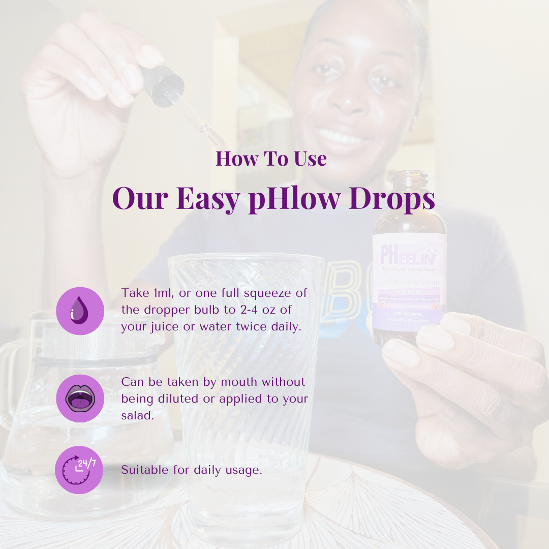 Easy pHlow Drops – Liquid Probiotic pH, UTI, Digestive, Brain & Urinary Tract Support for Women & Men