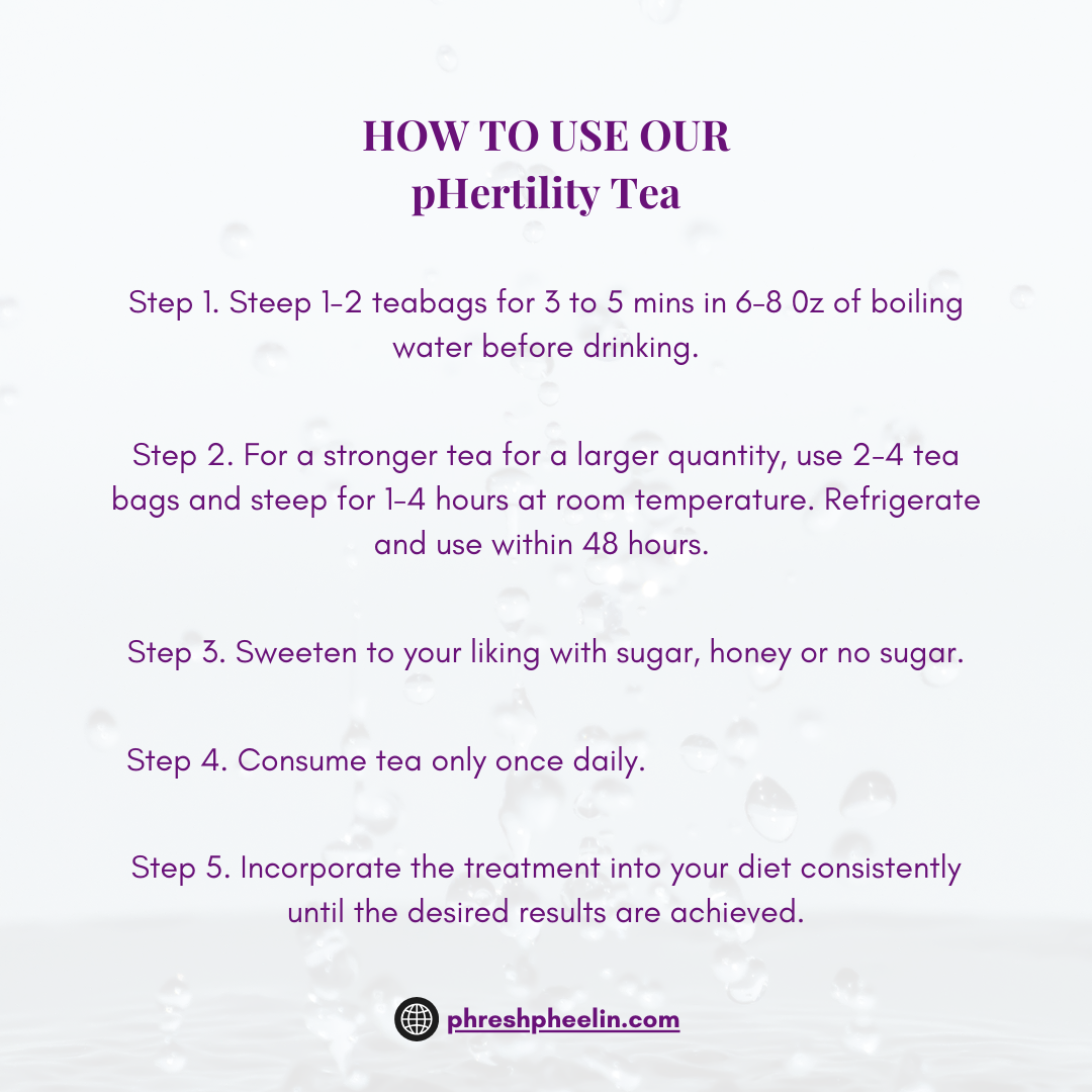 pHertility Tea-Organic Tea for Women to Boost Fertility, Support Menstrual Cycle & Hormone Balance, Contains Vitex, Mint Flavor