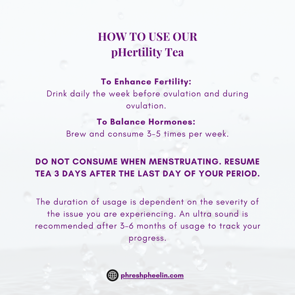 pHertility Tea-Organic Tea for Women to Boost Fertility, Support Menstrual Cycle & Hormone Balance, Contains Vitex, Mint Flavor