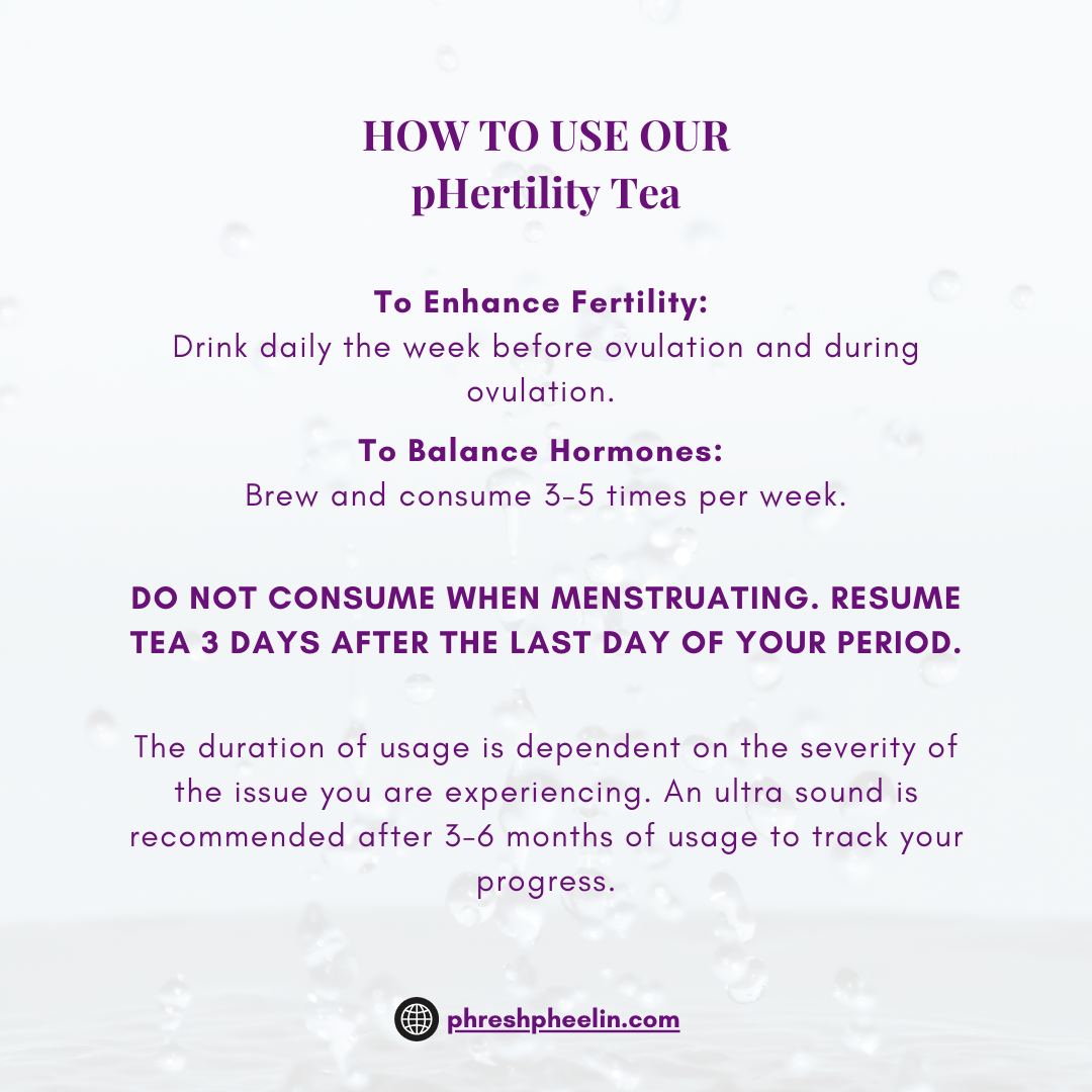 pHertility Tea-Organic Tea for Women to Boost Fertility, Support Menstrual Cycle & Hormone Balance, Contains Vitex, Mint Flavor