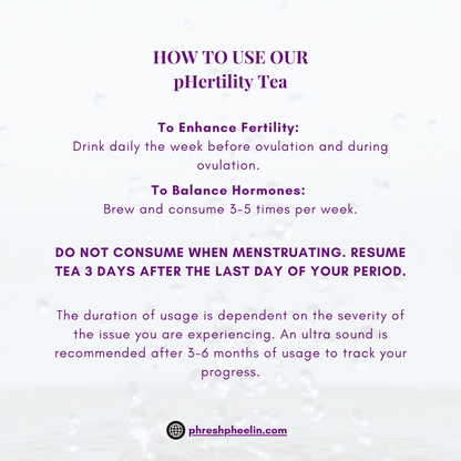 pHertility Packs- Fertility Support- Menstrual Support-PCOS-Uterine Fibroids-Blocked Tubes-Women