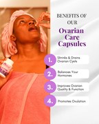 Ovarian Care Capsules - Natural PCOS, Hormonal Balance, Menstrual & Conception Support with Myo-Inositol & D-Chiro Inositol