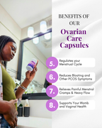Ovarian Care Capsules - Natural PCOS, Hormonal Balance, Menstrual & Conception Support with Myo-Inositol & D-Chiro Inositol