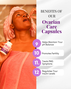 Ovarian Care Capsules - Natural PCOS, Hormonal Balance, Menstrual & Conception Support with Myo-Inositol & D-Chiro Inositol