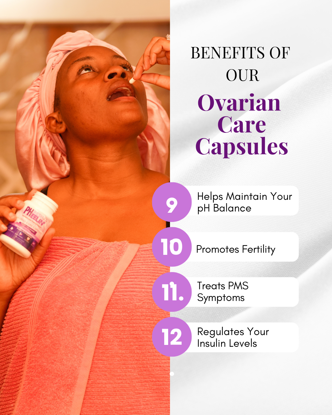 Ovarian Care Capsules - Natural PCOS, Hormonal Balance, Menstrual & Conception Support with Myo-Inositol & D-Chiro Inositol