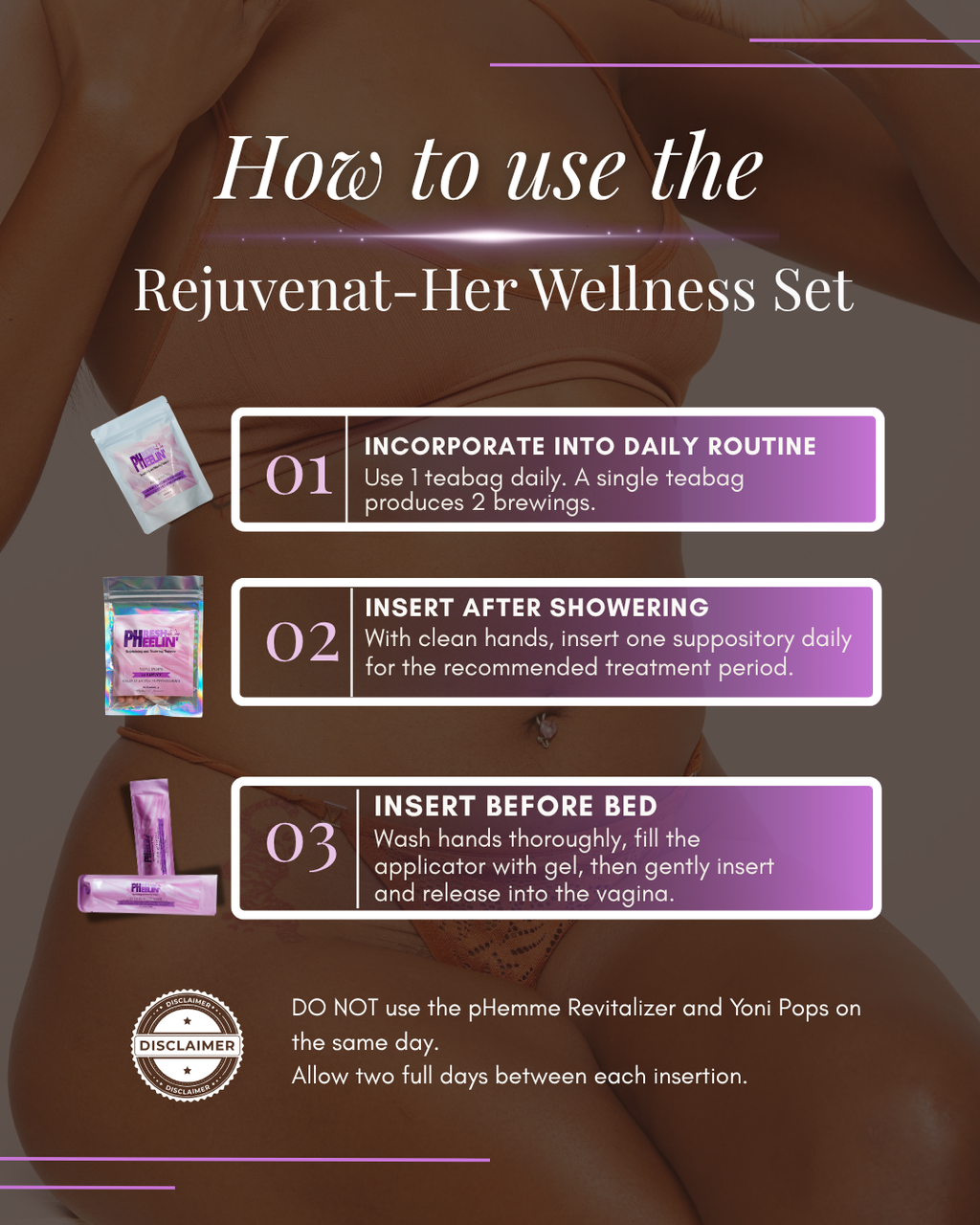 Rejuvenat-Her Wellness Sets – for Vaginal Dryness, Hormonal Balance, pH Support & Menopause Care
