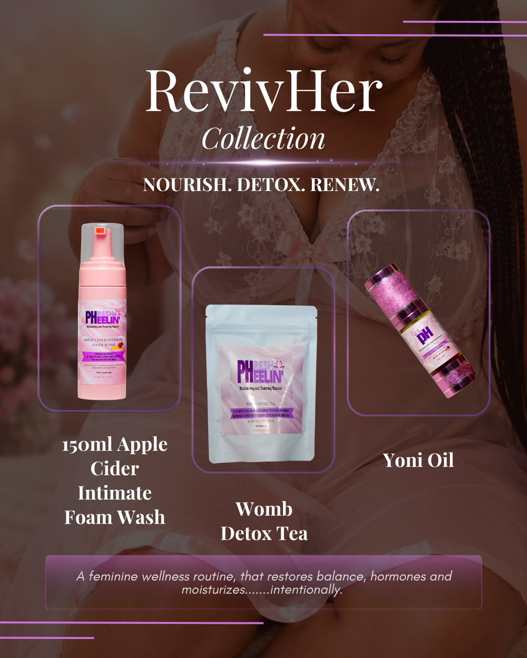 RevivHer Collection - Womb Support| Hormonal Support| Freshness| Intimate Wellness