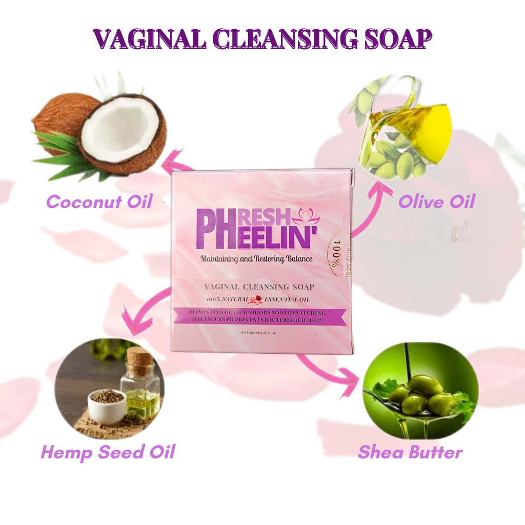 Vaginal Cleansing Soap- Women Intimate pH-balancing- Herbal Bar Soap