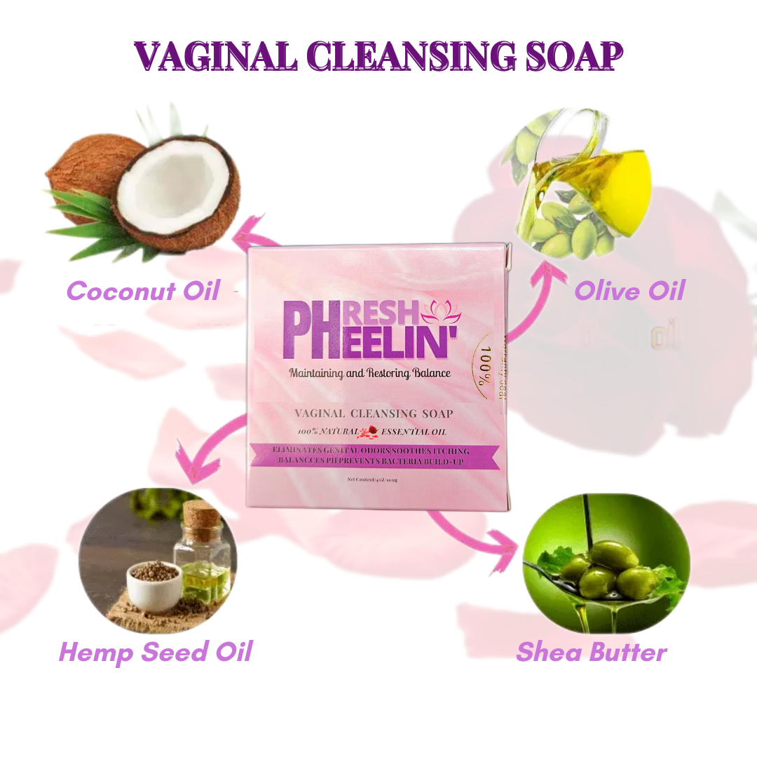 pHresh pHeelin Vaginal Cleansing Soap- Women Intimate pH-balancing- Herbal Bar Soap