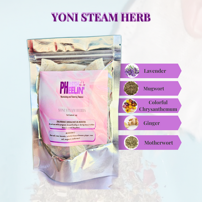 pHresh pHeelin' Yoni Steam Herbs (30g)- 100% Natural Vaginal Steam-2 Steam Sessions-