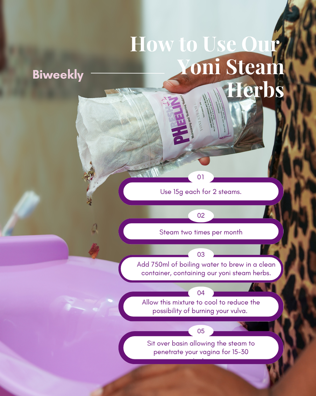 Yoni Steam Herbs – Herbal Womb Steaming for PCOS, Fibroids, Fertility & Menstrual Support