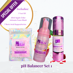 pH Balancer Sets- Complete Vaginal pH Balance, BV, Yeast, Razor Bump & Odor Support System
