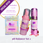 pH Balancer Sets- Complete Vaginal pH Balance, BV, Yeast, Razor Bump & Odor Support System