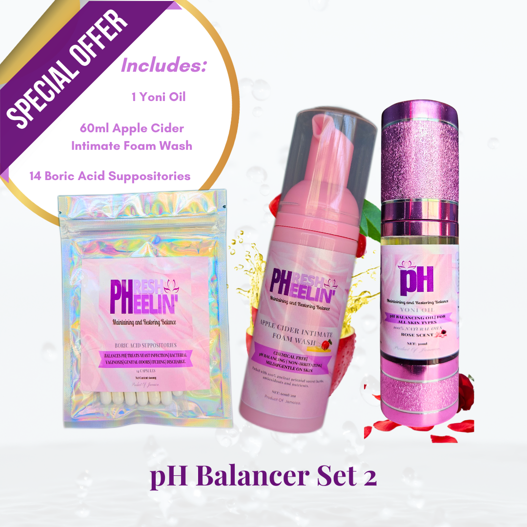 pHresh pHeelin' pH Balancer Sets- pH Balance-Yeast Infections- B.V- Women-Razor Bumps