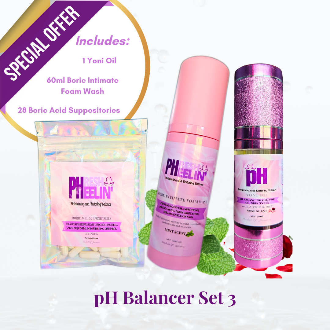 pHresh pHeelin' pH Balancer Sets- pH Balance-Yeast Infections- B.V- Women-Razor Bumps