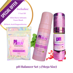 pH Balancer Set (Mega Size) – Complete Vaginal pH, Odor, BV & Yeast Balance Support