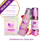 pH Balancer Set (Mega Size) – Complete Vaginal pH, Odor, BV & Yeast Balance Support