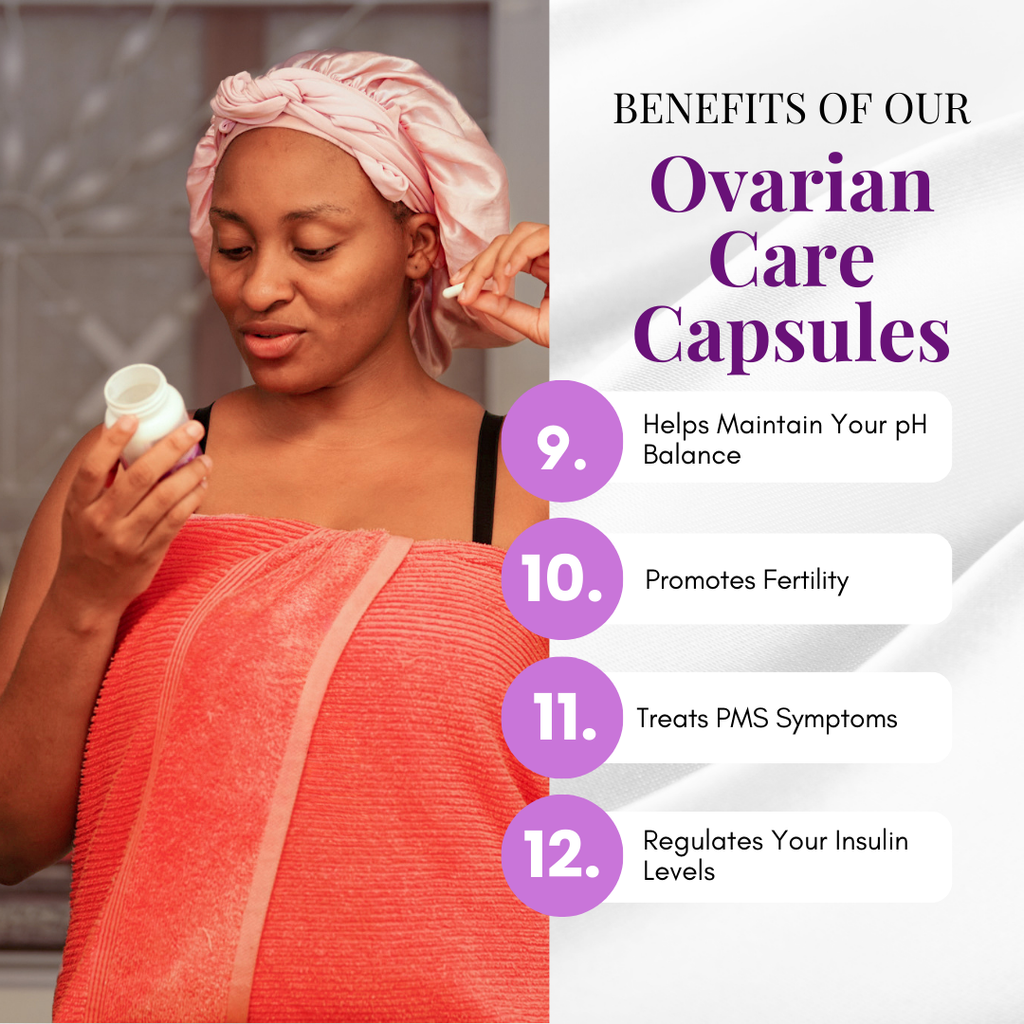 Ovarian Care Capsules - Natural PCOS, Hormonal Balance, Menstrual & Conception Support with Myo-Inositol & D-Chiro Inositol