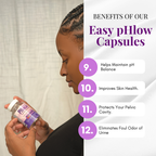 Easy pHlow Capsules -Probiotic UTI , Urinary Tract, Memory and Digestive Support for Women and Men,- pH Daily Support D-Mannose with Cranberry, Hibiscus & Probiotics