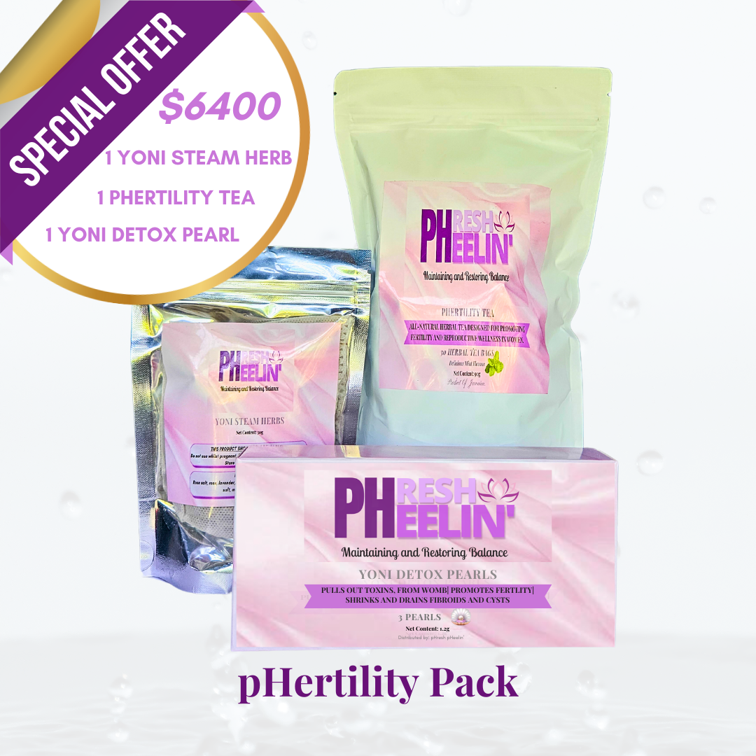 pHertility Packs- Fertility Support- Menstrual Support-PCOS-Uterine Fibroids-Blocked Tubes-Women