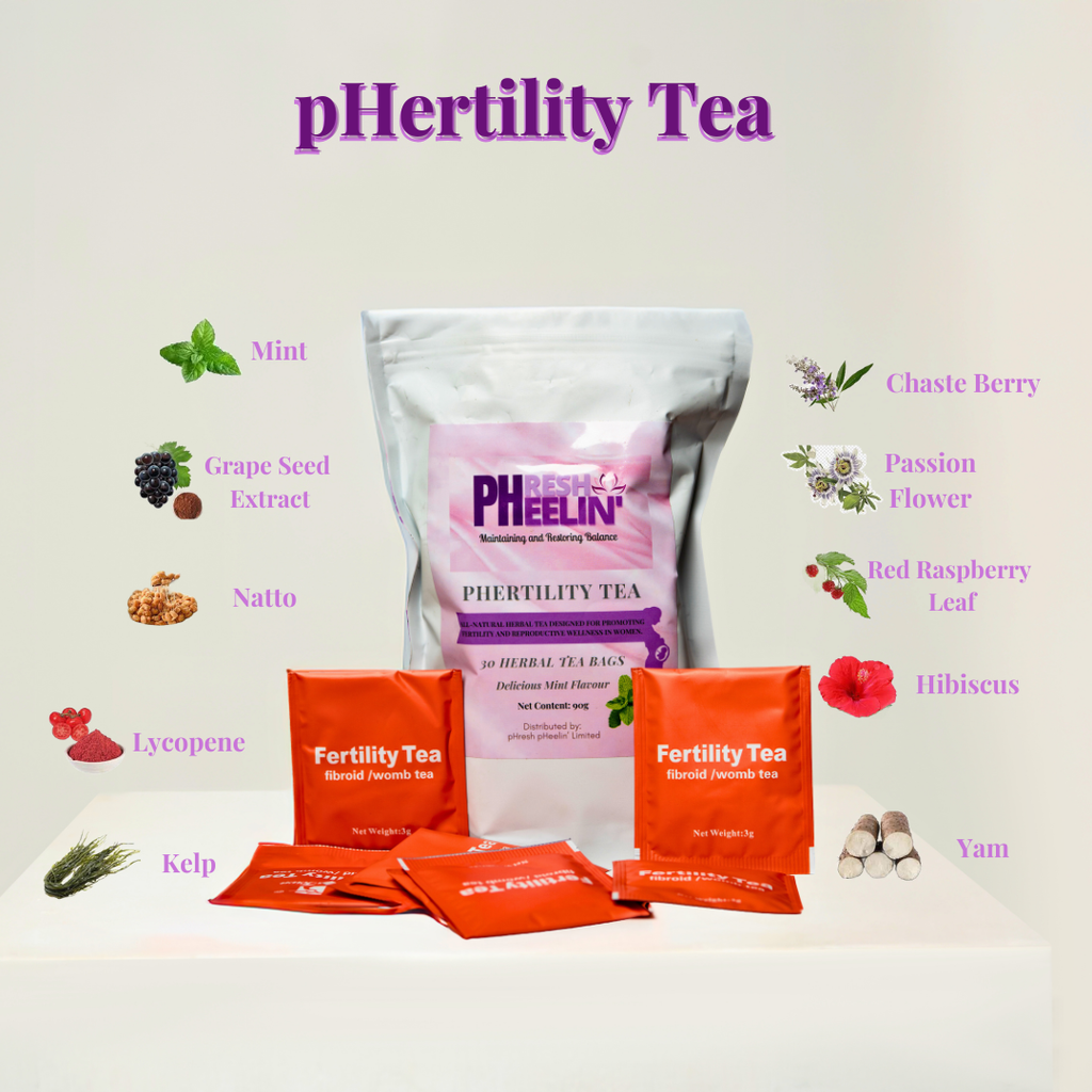 pHertility Tea-Organic Tea for Women to Boost Fertility, Support Menstrual Cycle & Hormone Balance, Contains Vitex, Mint Flavor