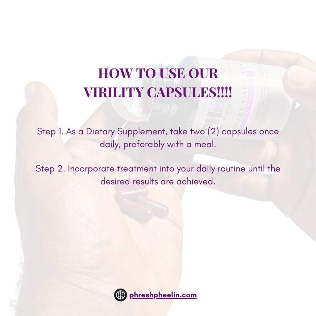 Virility Capsules - Natural Male Wellness Support for Vitality and Balance with Maca Root