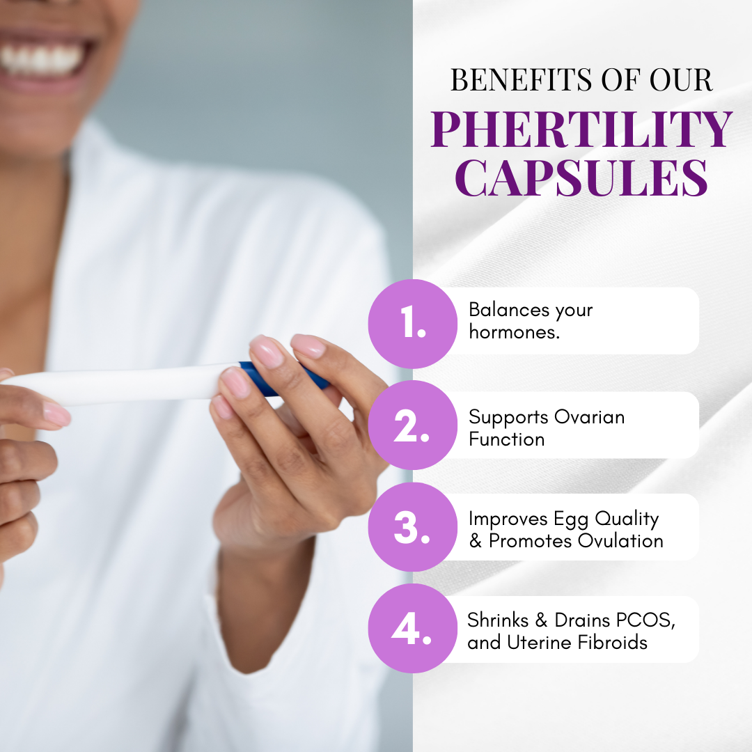 pHertility Capsules – Natural Fertility Support with Myo-Inositol & Herbs for Hormone Balance, Ovulation & Reproductive Health