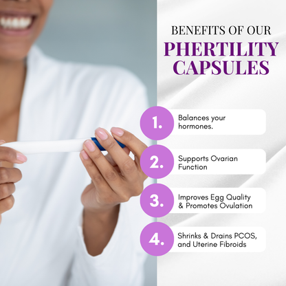 pHresh pHeelin' pHertility Capsules – Natural Fertility Support with Myo-Inositol & Herbs for Hormone Balance, Ovulation & Reproductive Health