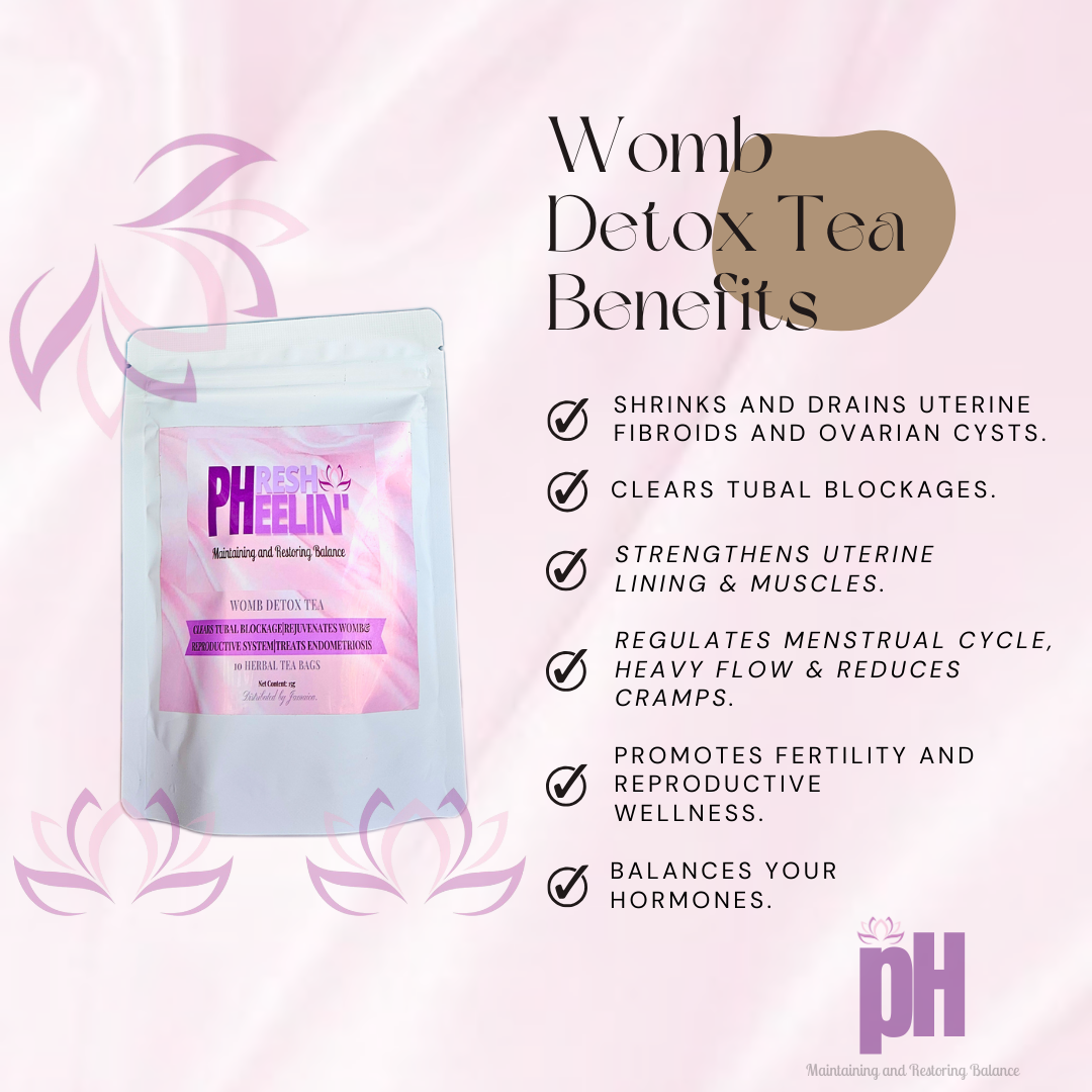 Womb Detox Tea-Women Tonic- Menstrual Support-Fertility Support-Fibroids-Imbalance Hormones