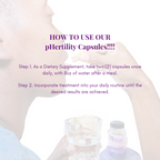 pHertility Capsules – Natural Fertility Support with Myo-Inositol & Herbs for Hormone Balance, Ovulation & Reproductive Health
